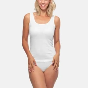 POMPADOUR Unterhemd / Tanktop 5er Pack – Organic Cotton Weiß 13