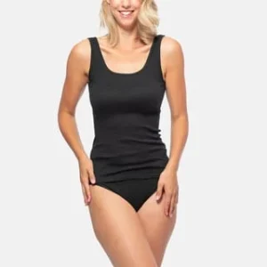 POMPADOUR Unterhemd / Tanktop 5er Pack – Organic Cotton Schwarz 13