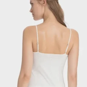 CALIDA Cate Unterhemd, Spaghetti-Träger, Satin, Uni, Für Damen Natur 10