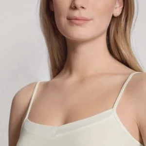 CALIDA Cate Unterhemd, Spaghetti-Träger, Satin, Uni, Für Damen Natur 16