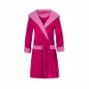 Budget 🔥 ESPRIT Bademantel Damen Kapuze Day Raspberry – 362 Rosa 🌟 5