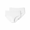 Schlussverkauf ⭐ SCHIESSER Midi-Slip 2er Pack 95/5 Organic Cotton Weiß 😉 16