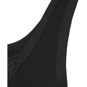 SCHIESSER Unterhemd, 2er-Pack, Stickerei, Für Damen Schwarz 15