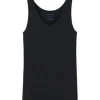 SCHIESSER Seamless Light Unterhemd, V-Ausschnitt, Für Damen C0 000 SCHWARZ 14