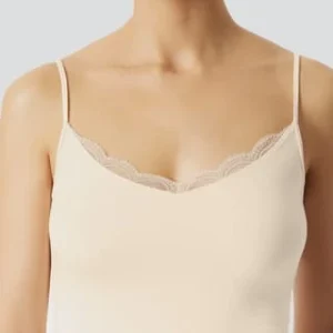 SCHIESSER Unterhemd, Spitze, Herzförmigen Ausschnitt, Für Damen 402 SAHARA 15