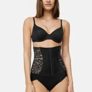 MAIDENFORM® Maxi-Slip, Taillenformend, Spitze, Für Damen K9L BLACK COMBO 12