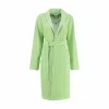 Auslauf 🥰 VOSSEN® Bademantel Damen Schalkragen Alessia Grass – 002 Grün 👏 10