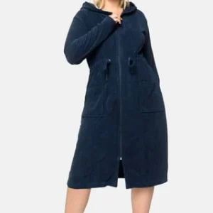 Blitzangebot 🥰 Sheego Bademantel Marine ❤️ 8