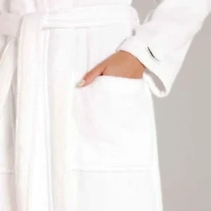 Blitzangebot 😉 Damen Bademantel Mit Kapuze, Länge 130 Cm Taubert Spa White ✔️ 12