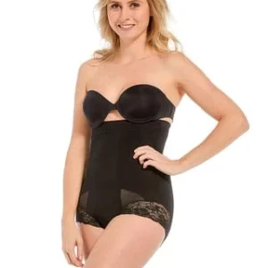 MAGIC BODYFASHION® Super Control Highwaist-Slip, Spitze, Für Damen SCHWARZ 19