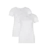 Bamboo Basiscs© Damen T-Shirt KATE, 2er Pack – Unterhemd, Rundhals, Single Jersey Weiß 14
