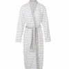Bester Verkauf 🤩 TAUBERT Damen Kimono Aus Feinfrottier, Länge 120cm Yacht Grey-White 👏 11