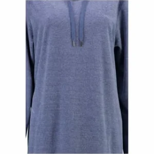 Auslauf ⭐ Cawö Hoodies Damen Kapuze Homewear Hoodie 818 Denim – 11 Blau 😉 10