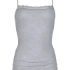 Mey Unterhemd, Spaghetti-Träger, Spitze, Uni, Für Damen 466 MID GREY MELA 14