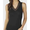 Mey Silk Touch Wool Unterhemd, V-Ausschnitt, Melange, Für Damen 3 SCHWARZ 25