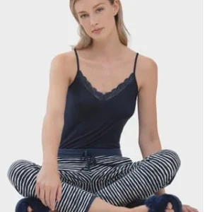 Mey Luise Unterhemd, Verstellbare Träger, Spitze, Für Damen 408 NIGHT BLUE 11