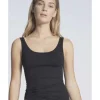 CALIDA Natural Comfort Unterhemd, Rundhals, Baumwolle, Für Damen Schwarz 11