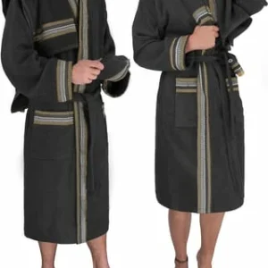 Rabatt 🔔 Normani® Bademantel Lean Schwarz ⌛ 12